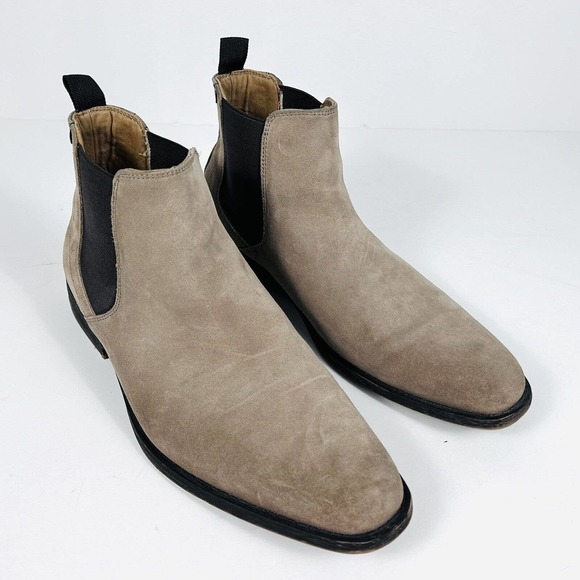 Aldo Other - ALDO Chelsea Suede Ankle Boots US 10.5 EUR 43.6 UK 9.5 Desert Tan Leather